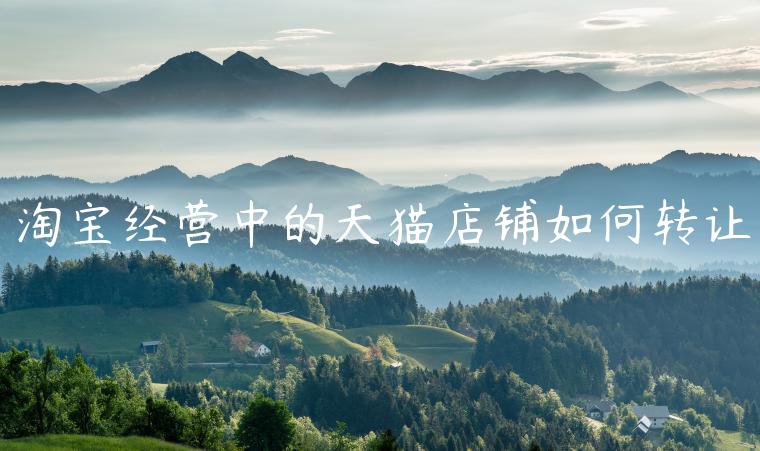 淘寶經(jīng)營(yíng)中的天貓店鋪如何轉(zhuǎn)讓